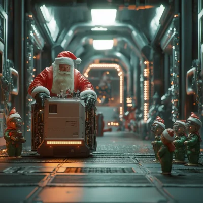 Futuristic Santa’s Workshop