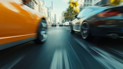 Speeding Car in Urban Area