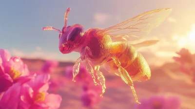 Surreal Glass Bee