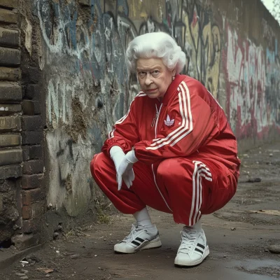 Queen in Tracksuit