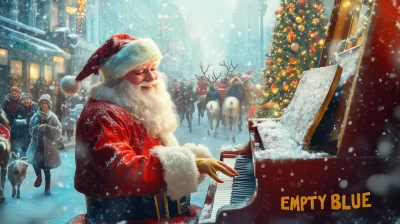 Santa Claus Playing Piano