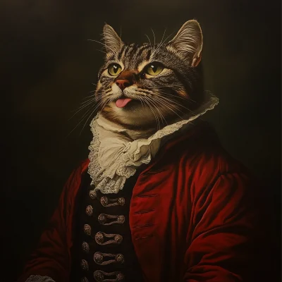 Merchant Cat Portrait