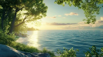 Serene Coastal View