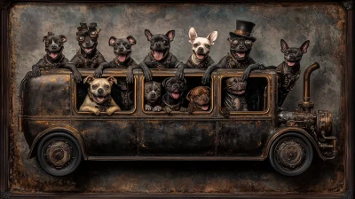 Steampunk Dog Limousine