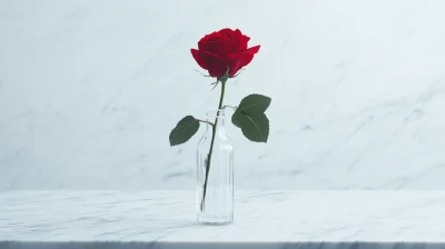 Single Red Rose