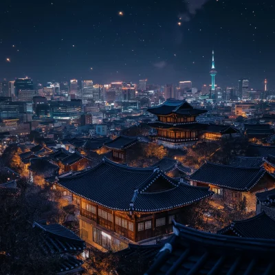 Night View of Korea