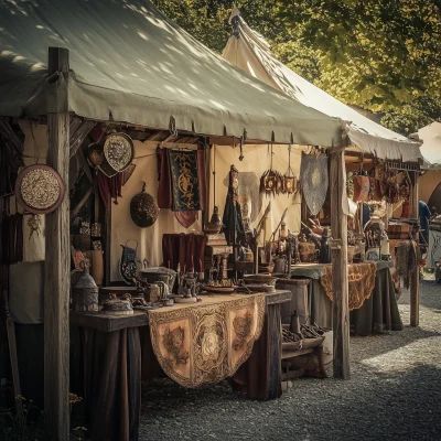 Medieval Fair Vendor Booth