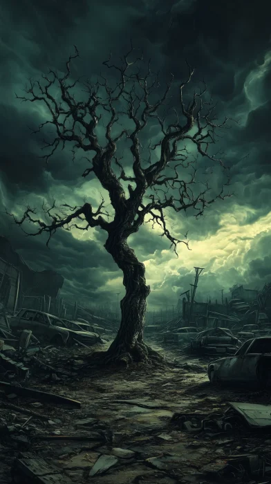 Twisted Tree in Wasteland