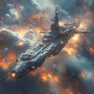 Enormous Space Battleship