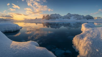 Winter Sunrise Reflection