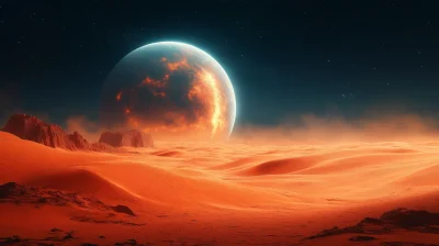 Alien Desert Landscape