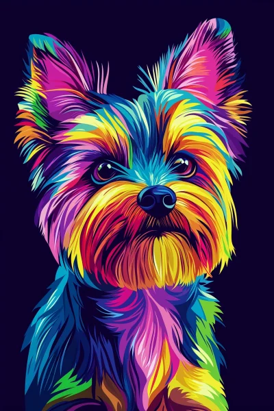 Yorkshire Terrier Pop Art