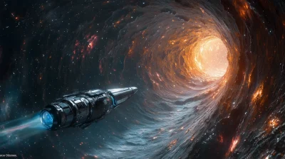 Spacecraft and Wormhole