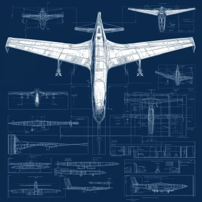 UAV Schematic Blueprint