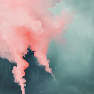 Vintage Abstract Smoke Painting