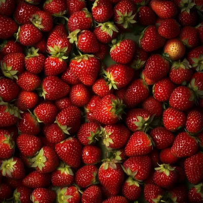 Realistic Strawberry Pattern