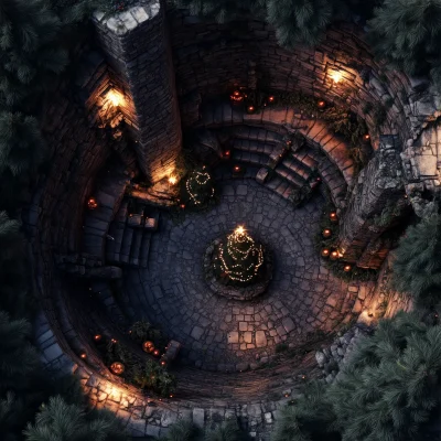 Sinister Christmas Battlemap