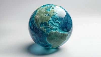 Oceania Globe Map