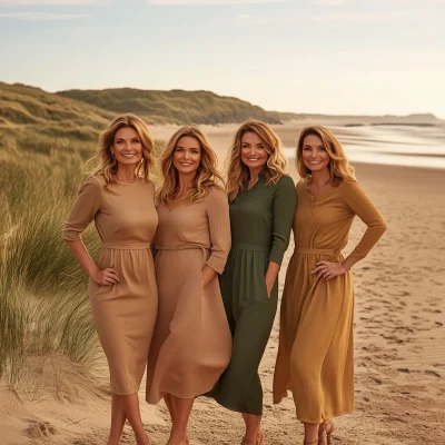 Diverse Women on the Beach