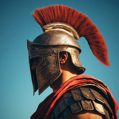 Roman Warrior in Profile