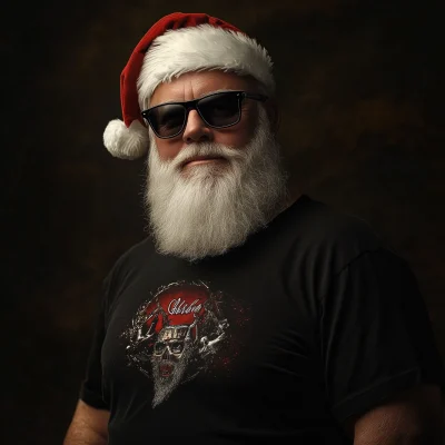 Rockfan Santa Claus