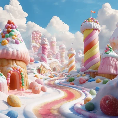 Candy Land Digital Background