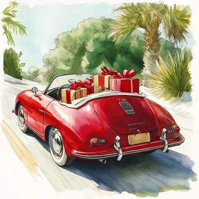 Christmas Porsche 356 Speedster