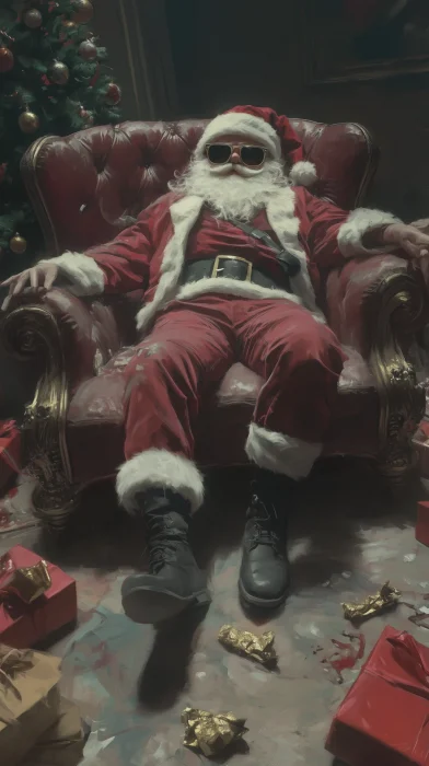 Santa’s Relaxing Moment