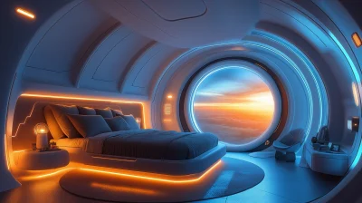 Futuristic Spaceship Interior