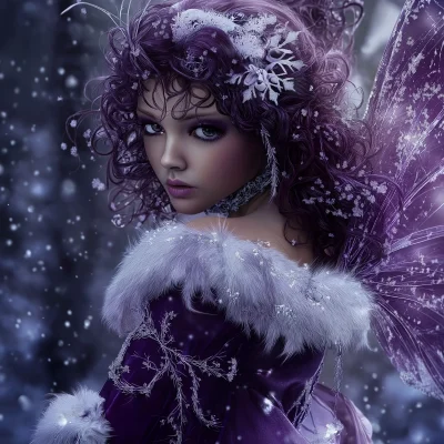 Stunning Dark Purple Fairy