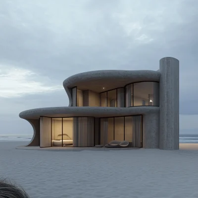 Surrealistic Beach Architecture