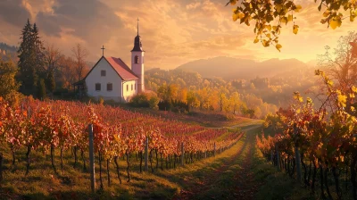 Autumn Vineyard Serenity