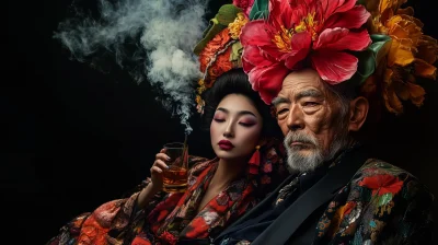 Vibrant Japanese Portrait