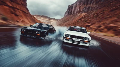 Dramatic Race in the Desert