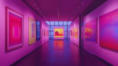 Vibrant Art Gallery View