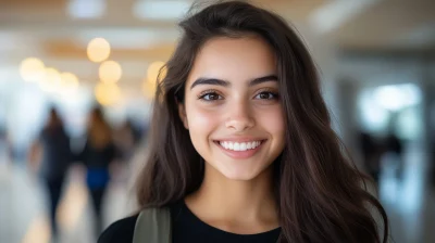 College Student Smiling