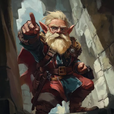 Gnome Wizard in Monastery