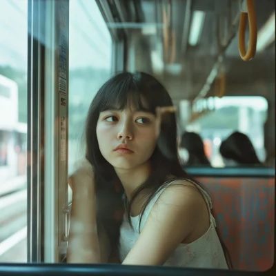 Japanese Woman in Summer