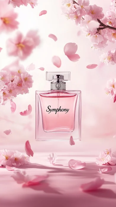 Elegant Pink Dior Symphony Perfume Mockup