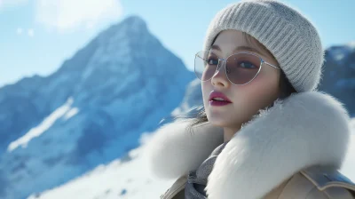 Classy Woman in the Alps