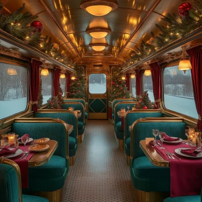 Vintage Train Dining Car