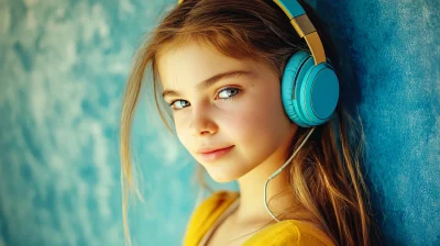 Young Blogger with Headphones