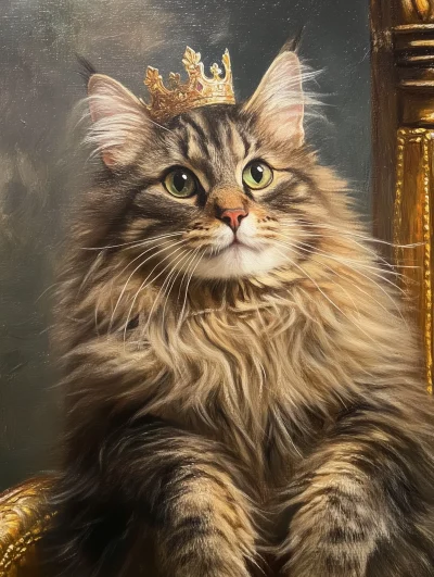 Royal Cat Portrait