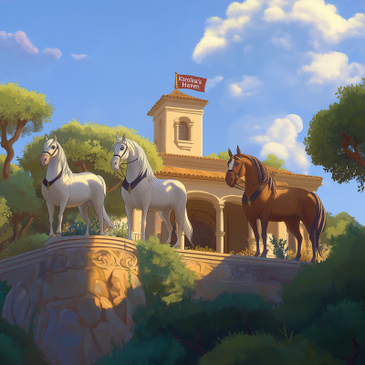 Majestic Stable on a Hill
