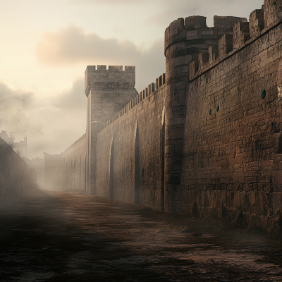 Ancient Wall Cinematic Background