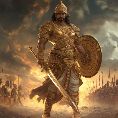 Yudhishthira on the Battlefield