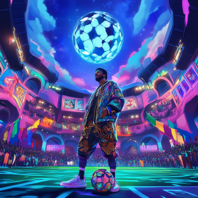 Futuristic Rapper on Cosmic Field