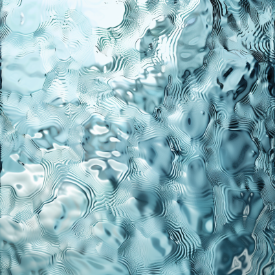 Light Blue Patterned Glass