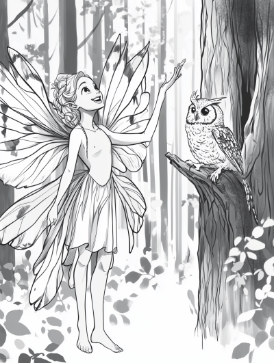 Whimsical Fairy Encounter