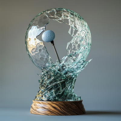 California Golf Trophy Design